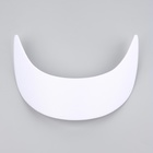 Козырёк для кепки, гнутый, 5.5×19 см, белый - Фото 3