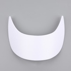 Козырёк для кепки, гнутый, 7×19.5 см, белый - Фото 3