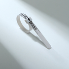 Набор для измерения размера кольца «Кольцемер-лента, лист», 11.5×0.8×0.8 см, цвет белый - Фото 6