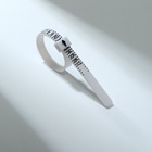 Набор для измерения размера кольца «Кольцемер-лента, лист», 11.5×0.8×0.8 см, цвет белый - Фото 8