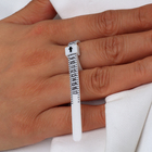 Набор для измерения размера кольца «Кольцемер-лента, лист», 11.5×0.8×0.8 см, цвет белый - Фото 9