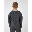 Свитшот детский Batik «Женя», рост 140 см, цвет серый меланж - Фото 2