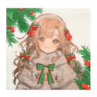 Салфетки бумажные «С Новым годом: аниме», однослойные, 24×24 см, 20 шт. - Фото 4