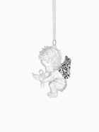 Ёлочная игрушка «Зимнее волшебство. Ангелочек с голубем» пластик, 10×7 см, белый 10497751