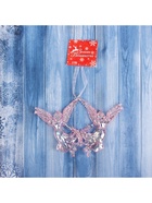 Ёлочная игрушка «Ангелы надежды » 10×14 см, сиреневый перелив - Фото 5