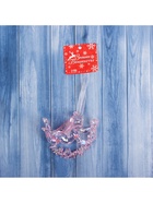 Ёлочная игрушка «Зимнее волшебство. Ангел на звездах» пластик, 7×8 см, сиреневый перелив - Фото 5