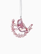 Ёлочная игрушка «Зимнее волшебство. Ангел на звездах» пластик, 7×8 см, сиреневый перелив - Фото 9