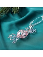 Ёлочные игрушки 2 шт. «Зимнее волшебство. Ажурные конфеты», 9.5×3.5 см, сиреневый перелив 10497754