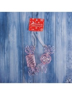 Ёлочные игрушки 2 шт. «Зимнее волшебство. Ажурные конфеты», 9.5×3.5 см, сиреневый перелив 10497754