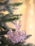 Ёлочная игрушка «Зимнее волшебство. Бальное платье», 9.5×8.5 см, сиреневый перелив 10497755