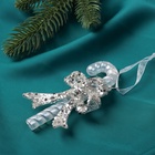 Ёлочная игрушка «Зимнее волшебство. Волшебная палочка», 11×5 см, прозрачный - Фото 3