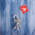 Ёлочная игрушка «Зимнее волшебство. Волшебная палочка», 11×5 см, прозрачный - Фото 4