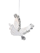 Ёлочная игрушка «Зимнее волшебство. Волшебный голубь», 11×2 см, прозрачный - Фото 5