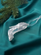 Ёлочная игрушка «Зимнее волшебство. Туфелька», 7×8 см, белый - Фото 3