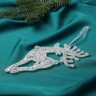 Ёлочная игрушка «Зимнее волшебство. Воздушный олень» пластик, 17х7 см, прозрачный перелив 10497763