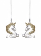 Ёлочные игрушки 2 шт. «Зимнее волшебство. Единорожки», 4×3.5 см, прозрачный - Фото 7