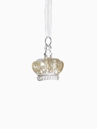 Ёлочные игрушки 2 шт. «Зимнее волшебство. Корона», 4×4.5 см, прозрачный с золотом - Фото 6