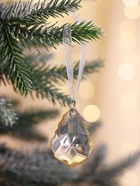Ёлочные игрушки 3 шт. «Зимнее волшебство. Капля», 4.5×3 см, прозрачный с золотом - Фото 4