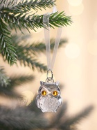 Ёлочные игрушки 3 шт. «Зимнее волшебство. Совушки», 3.5×3 см, прозрачный - Фото 4