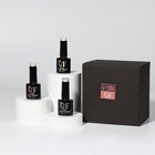 База камуфлирующая для ногтей, набор 3 шт, 3-х фазная, 8 мл, розовая, молочная, бежевая - фото 31015756