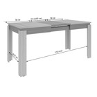 Стол обеденный раздвижной Гермес 2, 1920 х 750 х 760, дуб млечный/венге - Фото 3