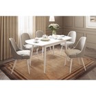 Стол обеденный раздвижной «Сальса», 1560×750×750 мм, цвет белый - Фото 4