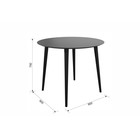 Стол обеденный «Сканди 2», 900×900×750 мм, цвет белый/светлый лак - Фото 2