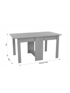 Стол – книжка раскладной, 1500×860×750 мм, цвет дуб сонома - Фото 2