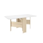 Стол – книжка раскладной «Мечта 2», 1600×800×750 мм, цвет дуб сонома/белый - Фото 1