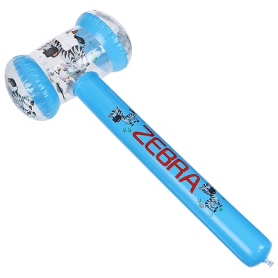 УЦЕНКА Игрушка надувная «Молоток-зебра», 75×35 см