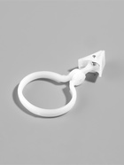 Кольцо для карниза, с зажимом, d=33/38 мм, 12 шт., белое - Фото 3