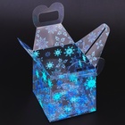 Коробка подарочная новогодняя складная ПВХ «Снежинки» 8×8×8 см - фото 118987482 Коробка подарочная новогодняя складная ПВХ «Снежинки» 8×8×8 см - фото 118987482