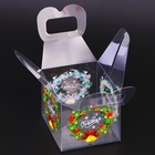 Коробка подарочная новогодняя складная ПВХ « Счастья в Новогом году» 7×7×7 см Новый год - Фото 5