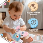 Развивающая погремушка - подвеска «Слон», цвет серый - Фото 2