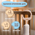 Развивающая погремушка - подвеска «Слон», цвет серый - Фото 5