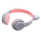 Беспроводные наушники «Котик», световые эффекты, складные, цвет серый - Фото 4