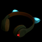 Беспроводные наушники «Котик», световые эффекты, складные, цвет серый - Фото 8