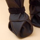 Ботинки - чулки для собак, размер S (Длина лап 30-35, ДС 16-22, ОШ 12-40 см) черные - Фото 5