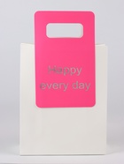 Пакет подарочный ламинированный с вырубной ручкой, 18×23×9 см, белый - Фото 2