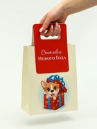 Пакет подарочный новогодний, с вырубной ручкой «Лучший подарок» 18×23×9 см - фото 119069843