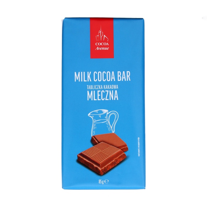 Шоколад молочный  Milk cocoa bar, 85 г