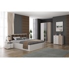 Кровать с ПМ «Либерти» 51.26, 160×200 см, цвет белый / дуб каньон - Фото 4