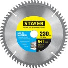 Диск пильный STAYER 3685-230-32-64, по алюминию, пластику, 64T, 230 х 32/30 мм 10783414 - фото 4152662