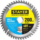 Диск пильный STAYER 3685-200-32-48, по алюминию, чистый рез, 48T, 200 х 32/30 мм 10783419 - фото 4152673