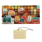 Туристический конверт для документов + бирка для чемодана "Живем один раз" - Фото 2