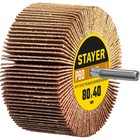 Круг лепестковый шлифовальный STAYER 36609-080, P80, d шпильки = 6 мм, 80 х 40 мм 10783542 - фото 4152883