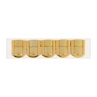 Замок-защелка на ящик ZM01, 2.5×2 см, цвет золото, 4 шт. TMP - фото 31968522