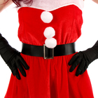 Карнавальный костюм «Мисс Санта», р-р 44-46, платье, колпак, пояс, перчатки - Фото 12