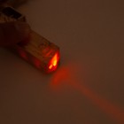 Фонарик - лазер брелок для ключей на кольце «Пистолет золотой», 4 режима мигает, ультрафиолет, LR44×3 шт., 5.2×9.7×1.5 см - Фото 5