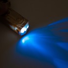 Фонарик - лазер брелок для ключей на кольце «Пистолет золотой», 4 режима мигает, ультрафиолет, LR44×3 шт., 5.2×9.7×1.5 см - Фото 7